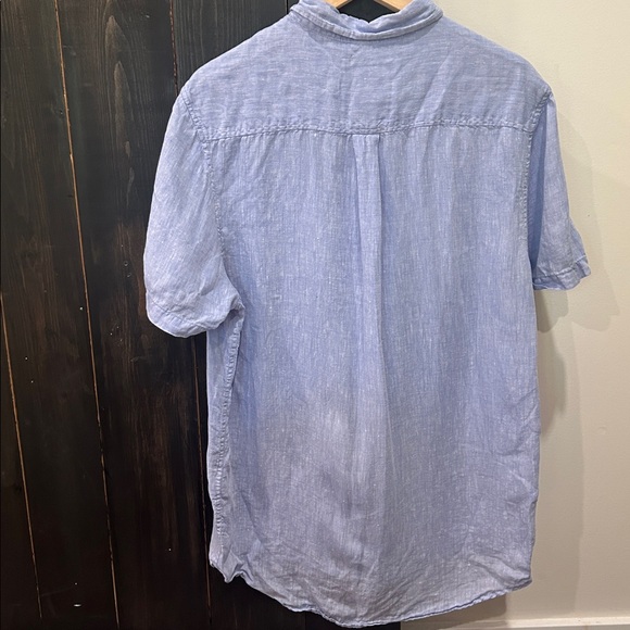 Blue LINEN Dress Shirt *HOST PICK* - Picture 2 of 6